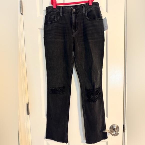 Bella Dahl NWT Sz 25 Lennon High Rise Straight Jean Black - Picture 3 of 6